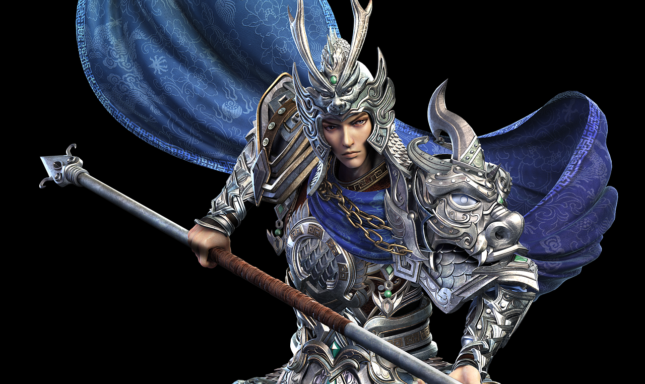 6原创作品三维人物/生物美宣影视赵云真实赵云三渲二角色三国宣传画