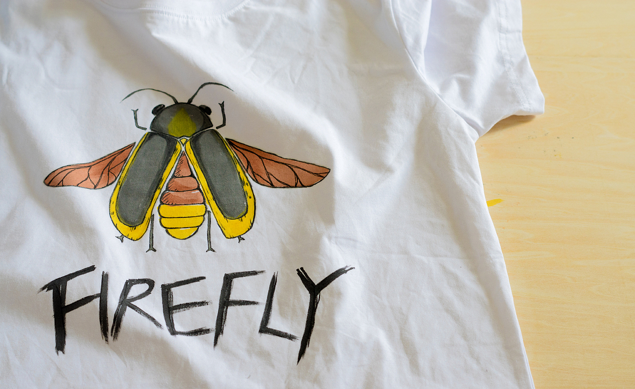 萤火虫 甲虫系列手绘t恤（图ZMzIxNjAyNTY=） - 其他手工艺 - 站酷设计师中二石小贱原创素材 - 站酷ZCOOL