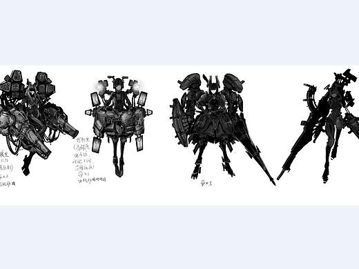 剪影练习(2017（个人主页-ZNTM5NTUzODQ=） - 游戏原画 - 站酷设计师大睡梦十七原创素材 - 站酷ZCOOL