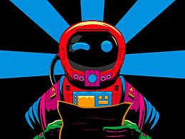 太空人插畫