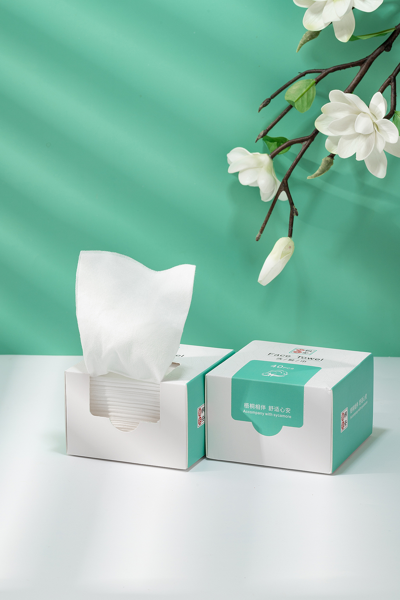 创意摄影 × 个人护理洗脸巾 × 清雅婉约 × 辰光摄影