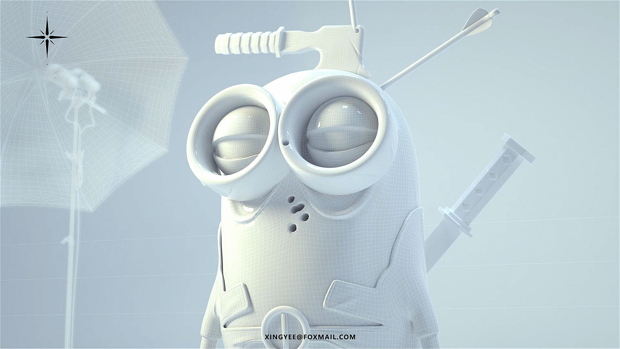 3D模型制作渲染-【死侍&小黄人】