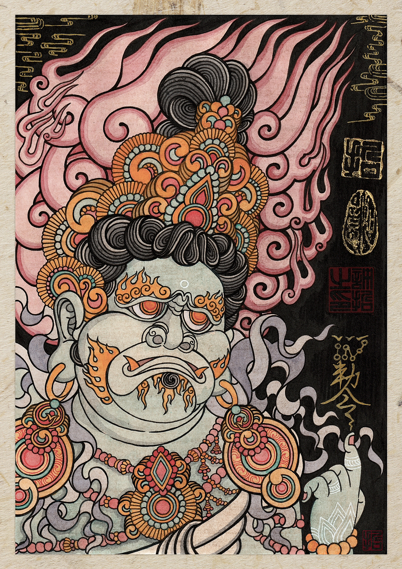 《铁佛》NO.4-娄金狗（图ZMzMzMzYwNzI4） - 艺术插画 - 站酷设计师許小狂妄原创素材 - 站酷ZCOOL