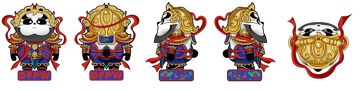 一对儿胖丸门神