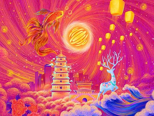 佰鸿新年礼盒插画
