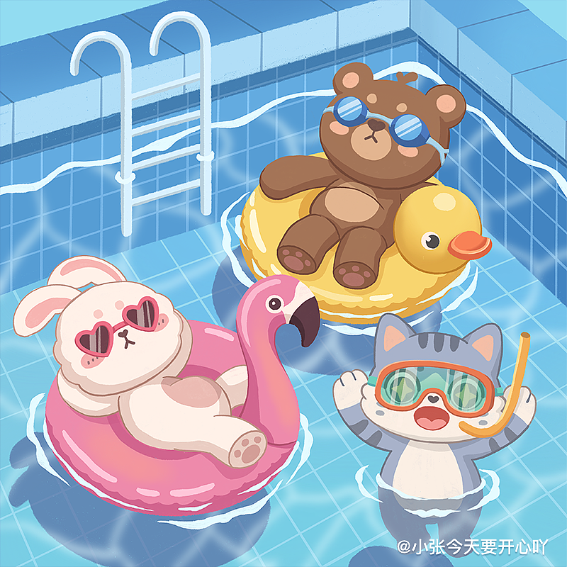 naughty animals party 顽皮动物派对ip形象