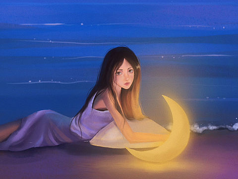 最近画过的大海和夜晚