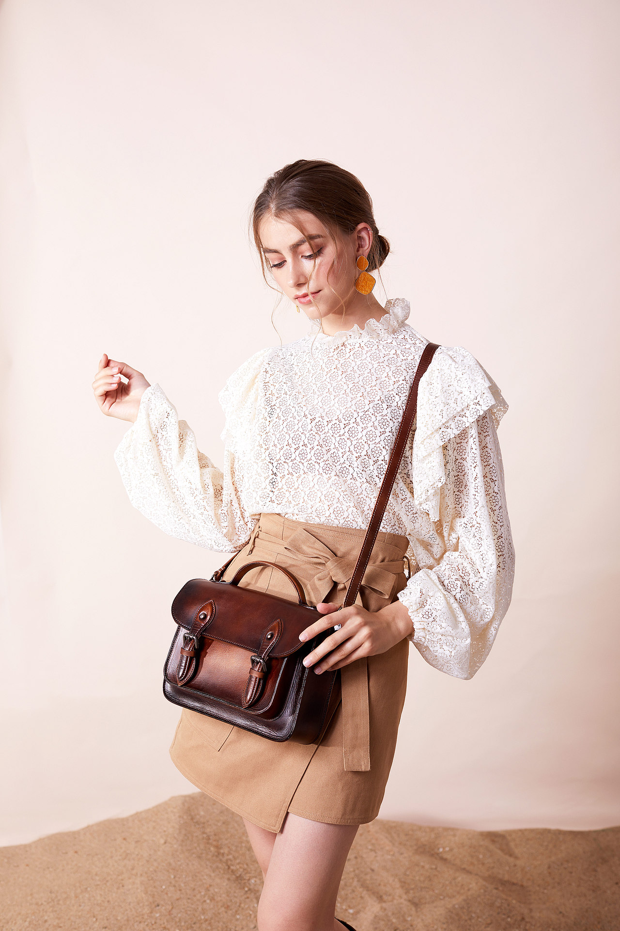 女包斜挎包皮具箱包拍摄