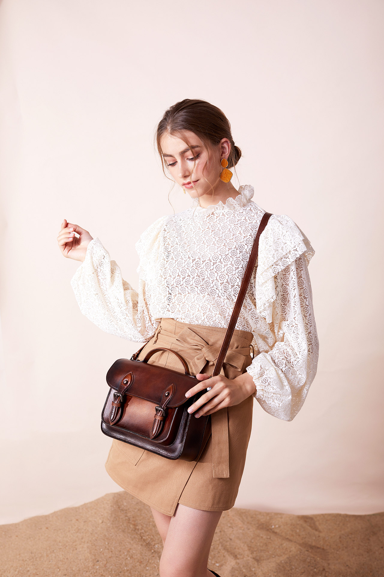 女包斜挎包皮具箱包拍摄