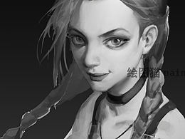 第一期学生的同人素描头像作业 学习时长一个月
