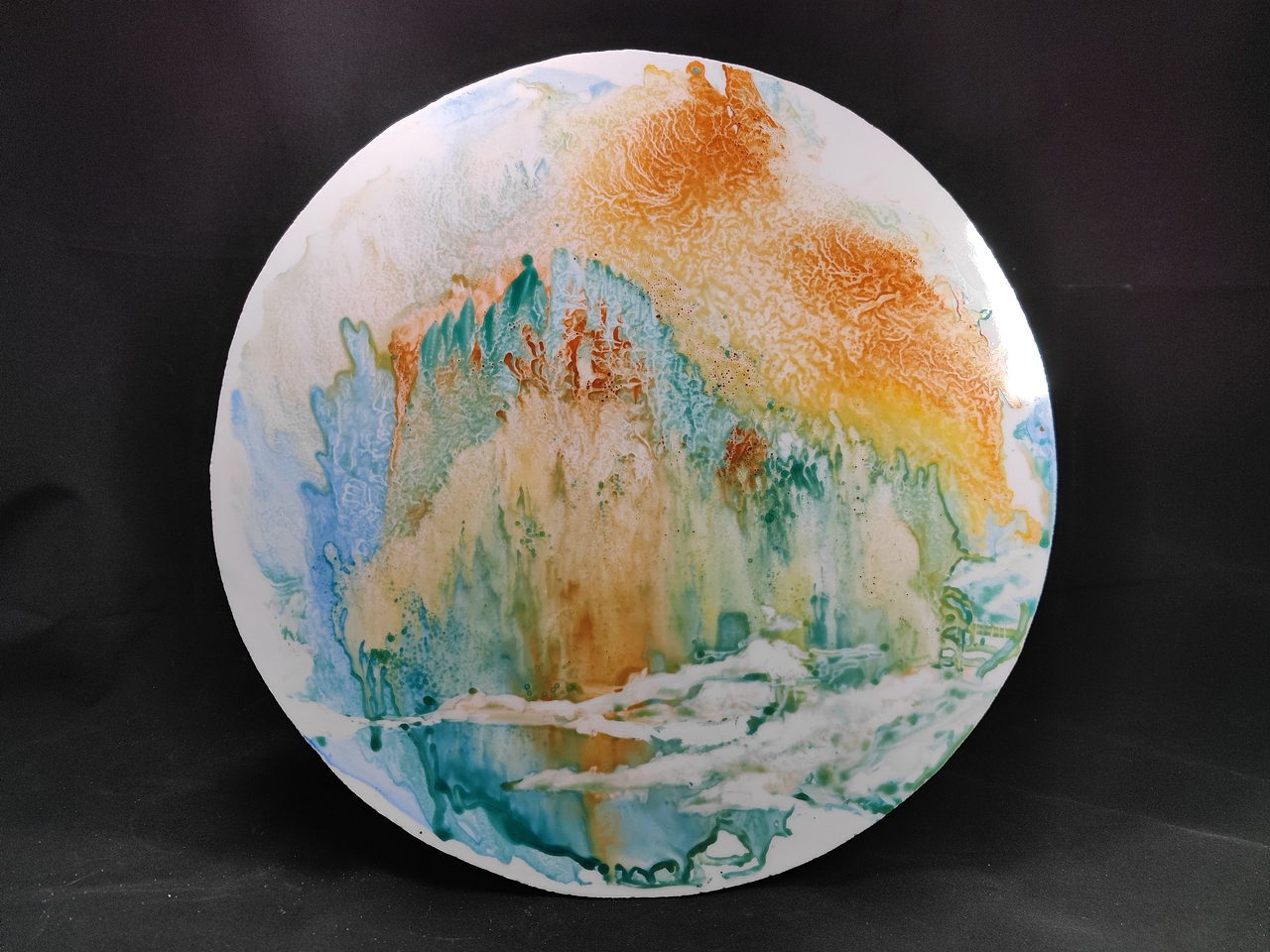 釉上彩绘瓷板画