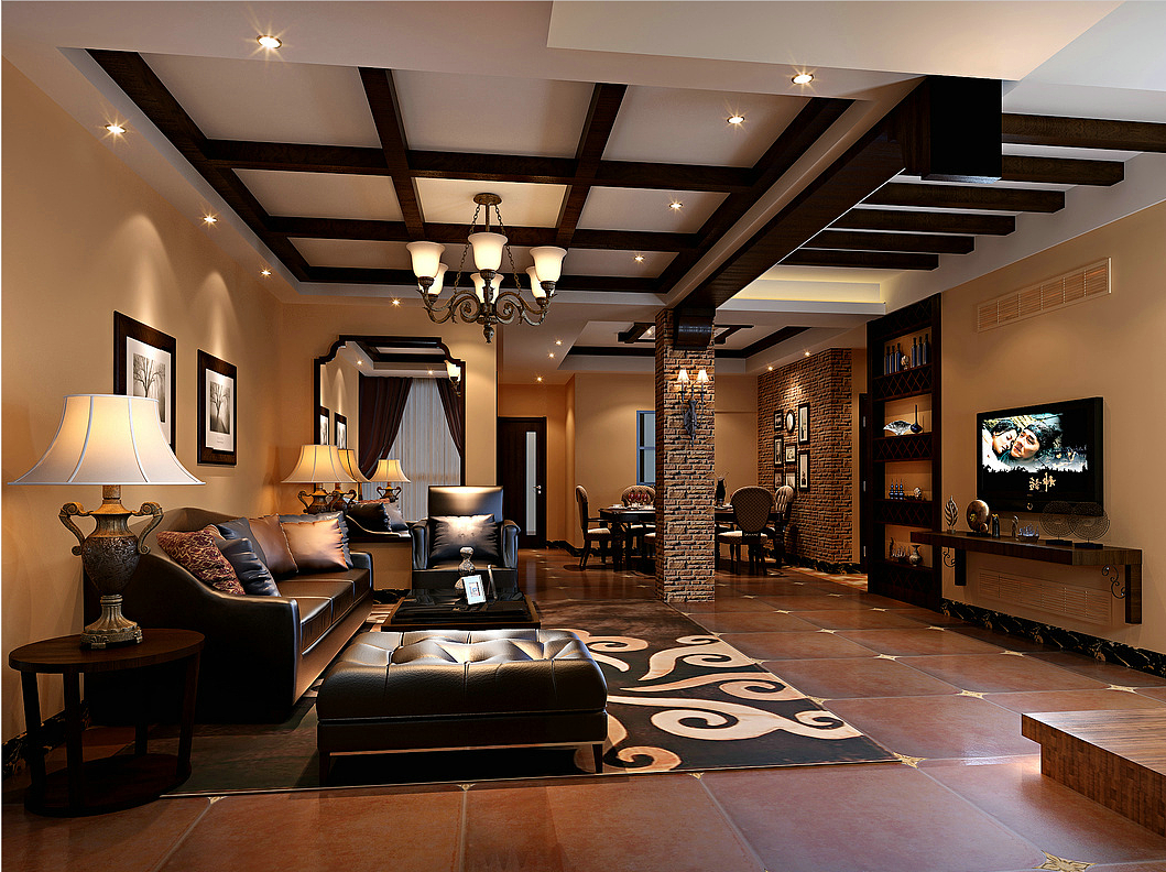 东南亚风格效果图|空间|家装设计|啊阿宝 - 原创作品 - 站酷 (zcool)