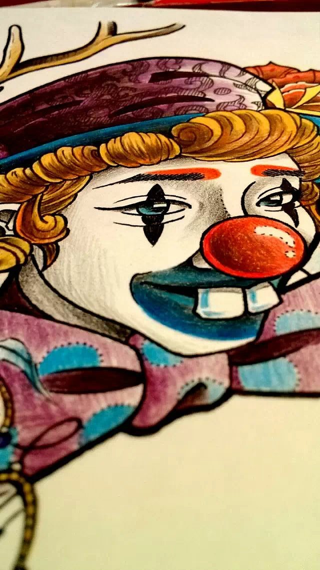 纹身手稿——小丑~