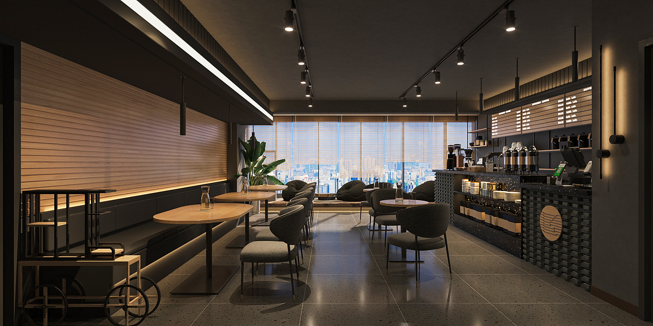 曙光工业风奶茶店