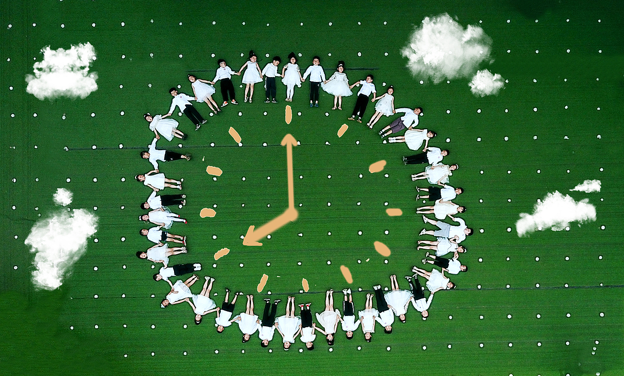 创意航拍毕业照(含素材)