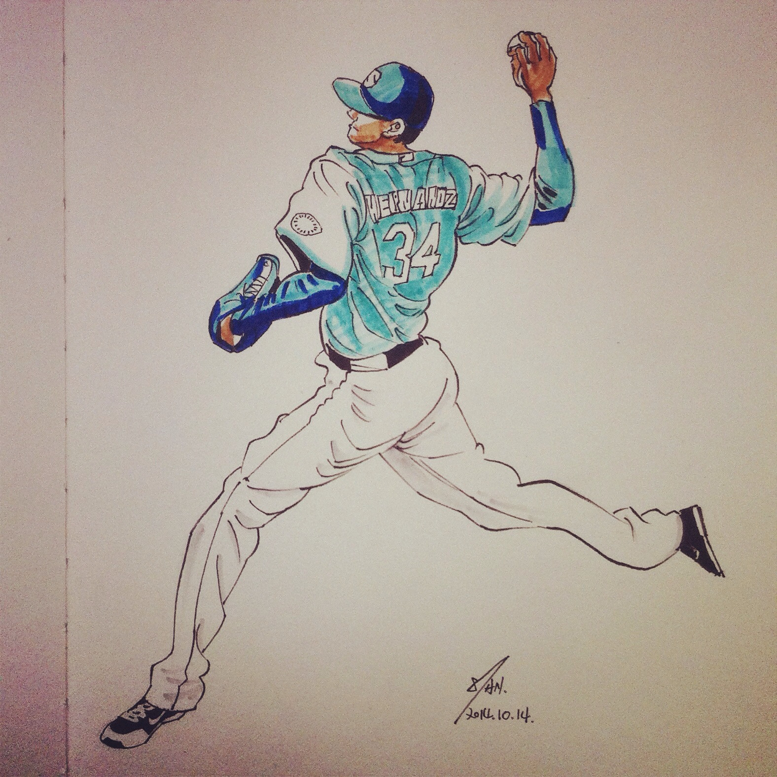 棒垒球主题的手绘画图片