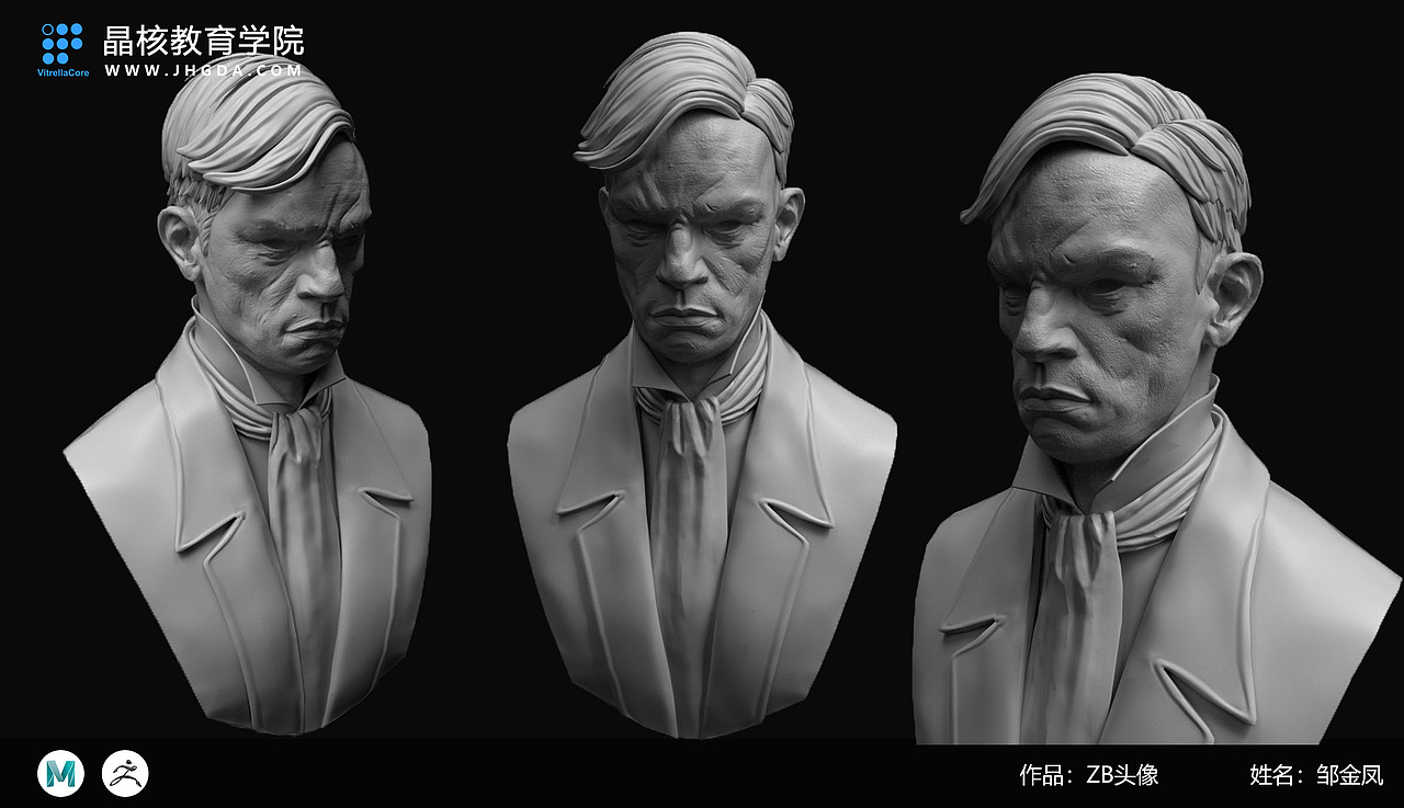 零基础学生作业 zb头像练习（图ZMjAzOTcxNjI0） - 品牌 - 站酷设计师本秃利原创素材 - 站酷ZCOOL