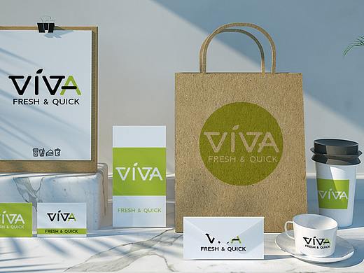 VIVA无人奶茶店视觉形象识别系统（个人主页-ZNDQ5ODc1NDA=） - Logo - 站酷设计师周东韵原创素材 - 站酷ZCOOL