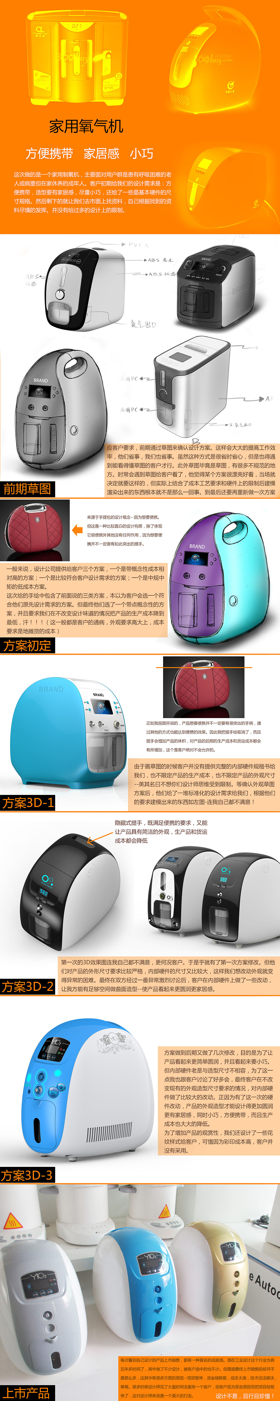 家用制氧机-设计心得（图ZMTU4Mjc1NDg=） - 其他工业/产品 - 站酷设计师weiwulie原创素材 - 站酷ZCOOL