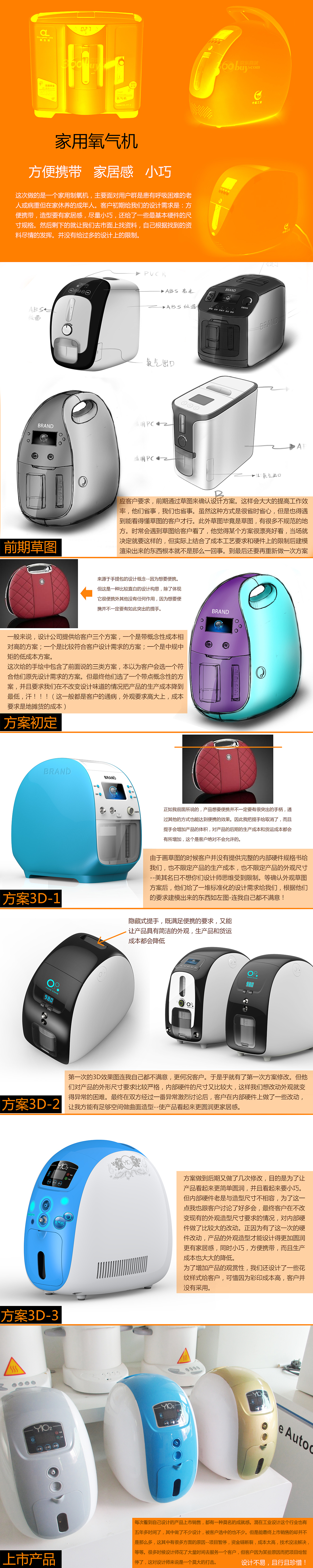 家用制氧机-设计心得（图ZMTU4Mjc1NDg=） - 其他工业/产品 - 站酷设计师weiwulie原创素材 - 站酷ZCOOL