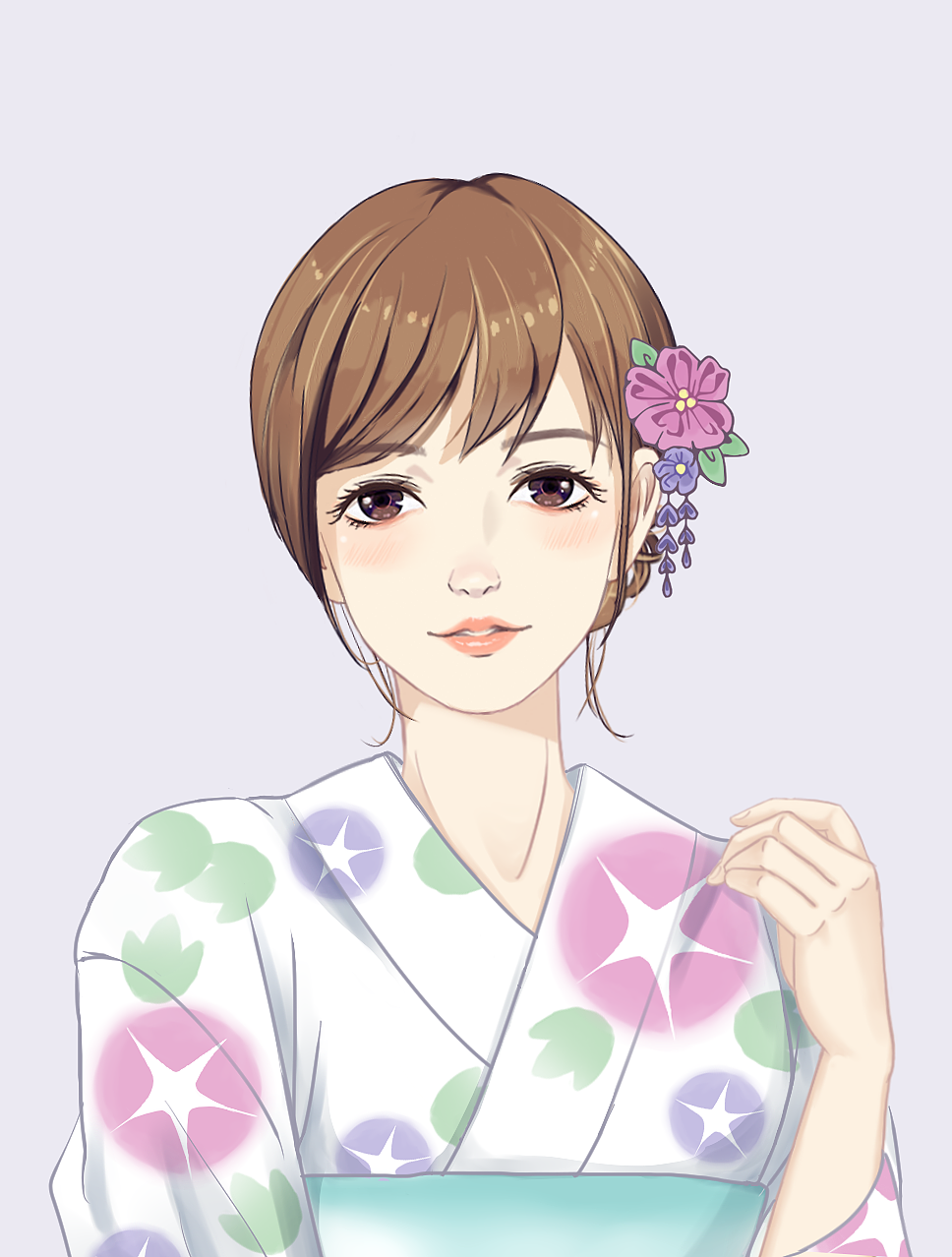 和服（圖ZMTY5NTU3MDA0） - 商業(yè)插畫 - 站酷設(shè)計(jì)師豆豆哇哇哇原創(chuàng)素材 - 站酷ZCOOL