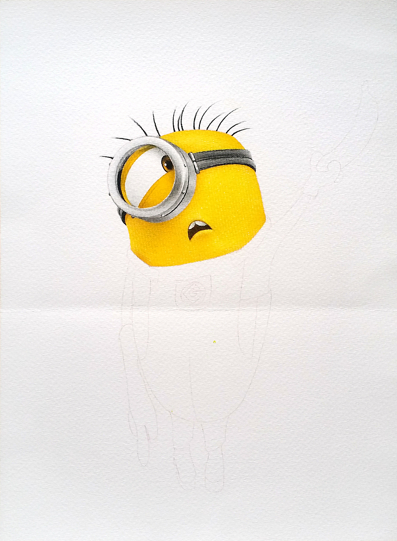 接着阴影部分,加上橙色,咖啡色加深阴影位置。