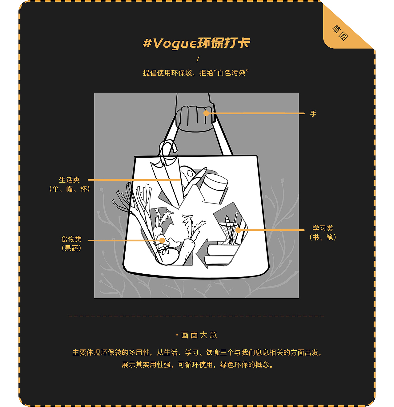 #地球守卫者#｜VOGUE环保打卡（图ZMjI0NzIyODY0） - 商业插画 - 站酷设计师刘阿泥原创素材 - 站酷ZCOOL