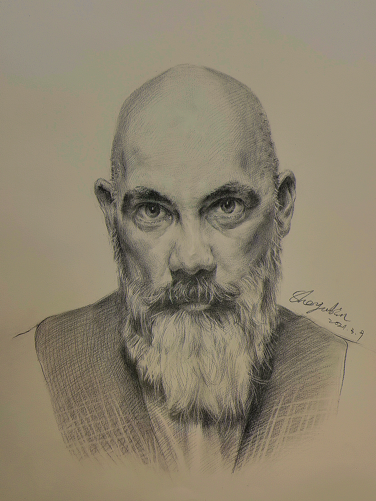 老年素描头像合集