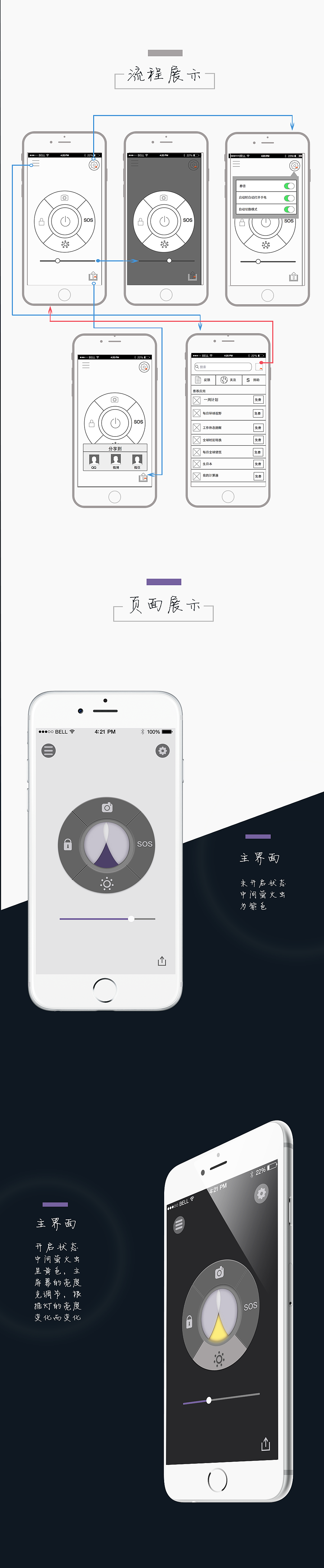 萤火虫手电（图ZMzMwMzg4NDA=） - APP界面 - 站酷设计师王小薇1993原创素材 - 站酷ZCOOL