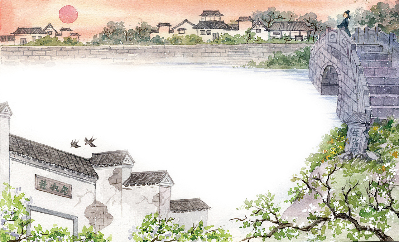 《读古诗，学作文》水彩插画配图（二）（图ZMjU0NjczNzg4） - 儿童插画 - 站酷设计师陈晶_插画原创素材 - 站酷ZCOOL