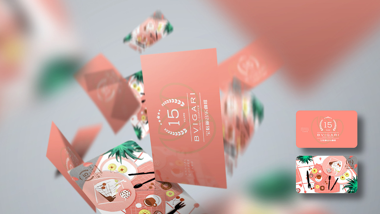 咖啡品牌15周年店庆KV设计（图ZMTM0NTYwNDQ4） - 宣传物料 - 站酷设计师思悟品牌设计原创素材 - 站酷ZCOOL