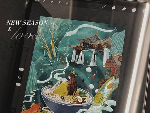 螺蛳粉插画