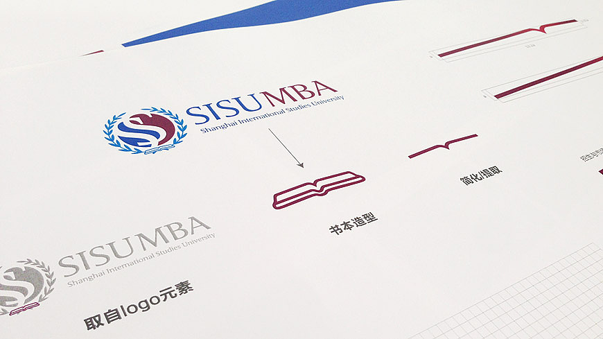 #黄远海符号创意#案例：上海外国语大学MBAvi设计（图ZMjc1MjYyODA=） - 品牌 - 站酷设计师黄远海原创素材 - 站酷ZCOOL