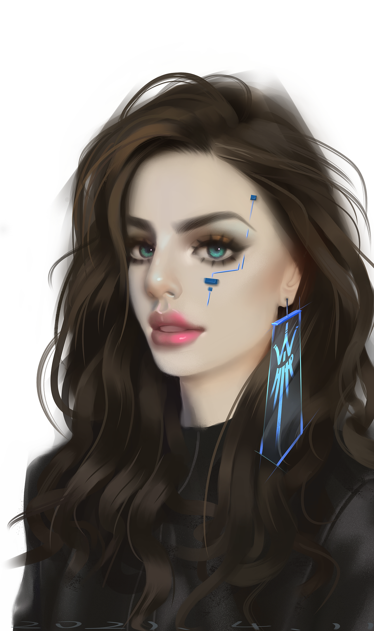 灰发光耳坠（图ZMjU0MzU3MjU2） - 绘画 - 站酷设计师White白小白原创素材 - 站酷ZCOOL