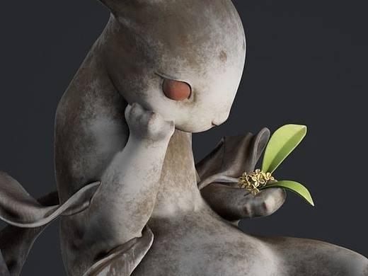 瑞兔报福迎新作品——《蟾宫折桂》（个人主页-ZNjEzNTY1MDg=） - 人物/生物 - 站酷设计师珀米POEMI原创素材 - 站酷ZCOOL