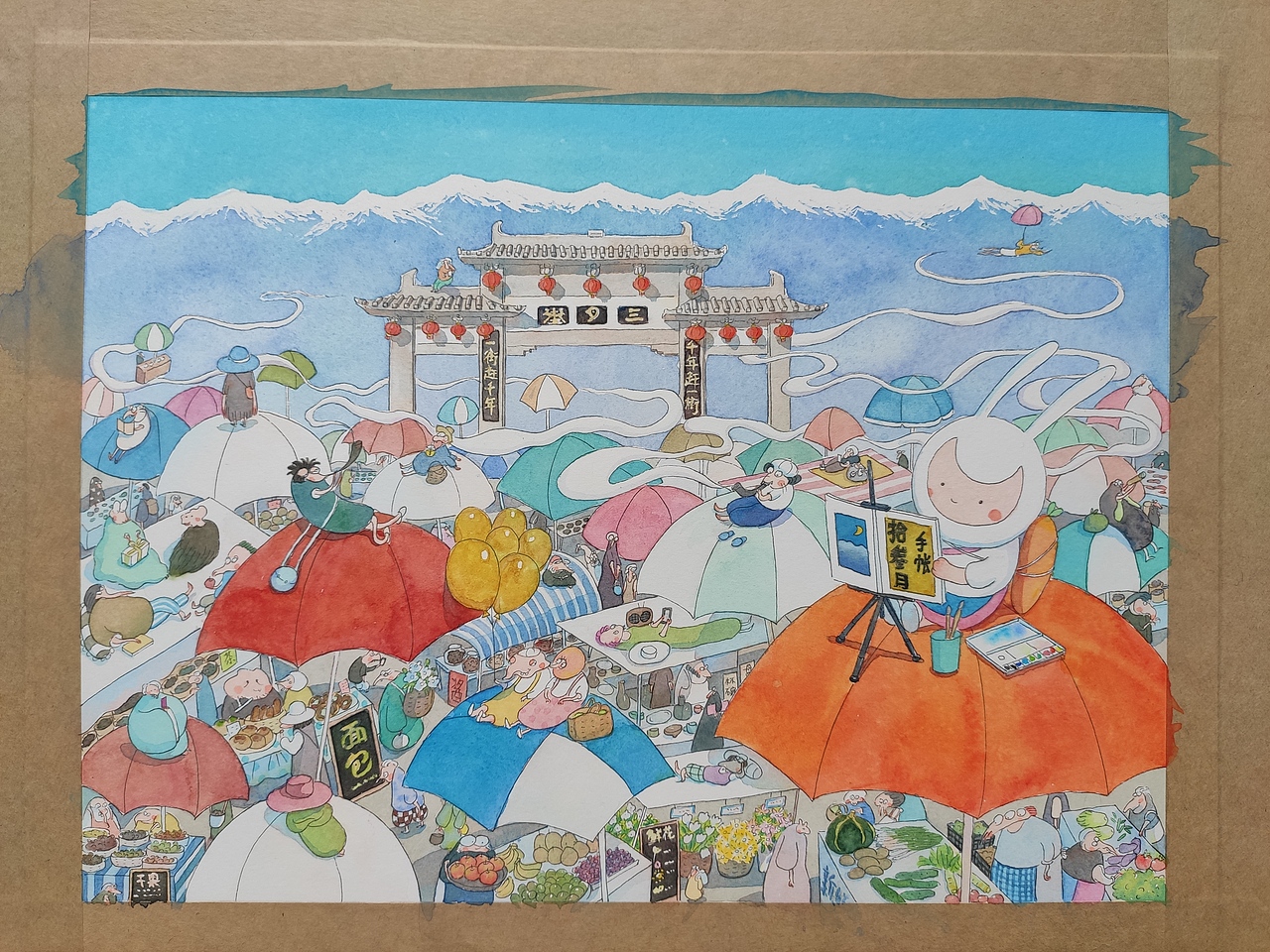 【大理万科拾叁月】X【毛毛虫】联名插画