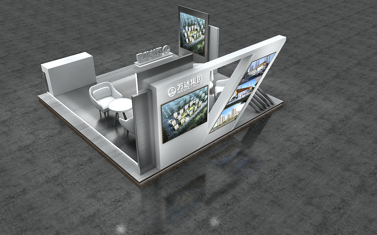 万达房地产3D效果图