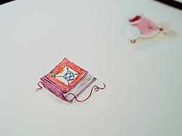 手绘水彩两个简单的小道具（附视频）