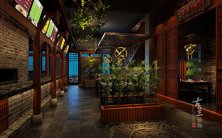 西昌中餐厅设计|西昌中餐厅装修公司|古兰装饰