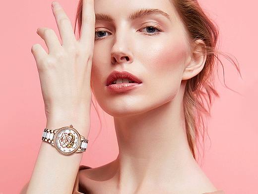 依波正品防水自动机械女士手表休闲镂空半陶瓷表带机械（个人主页-ZMjk0NTAyNjg=） - 电商 - 站酷设计师五月飞扬5213原创素材 - 站酷ZCOOL