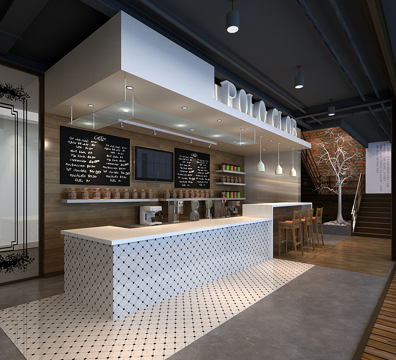 咖啡店（图ZMjE5NjYxMTI=） - 家装设计 - 站酷设计师京彦悦舍装饰设计原创素材 - 站酷ZCOOL