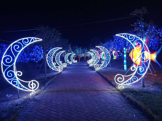 大型梦幻灯光节 灯光展 灯光秀 灯光造型租售制作厂家