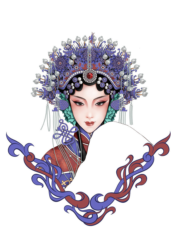 杨贵妃京剧插画