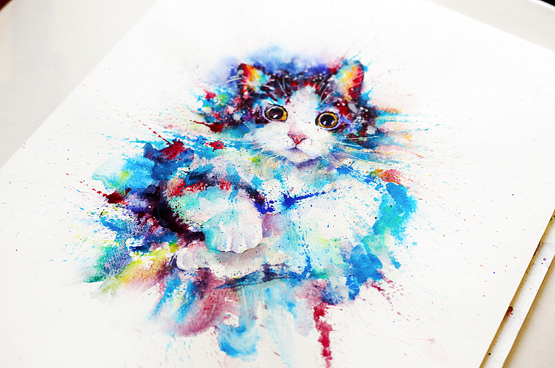 水彩下的猫青年（图ZNDg1NjgzMTI=） - 商业插画 - 站酷设计师lvireland原创素材 - 站酷ZCOOL