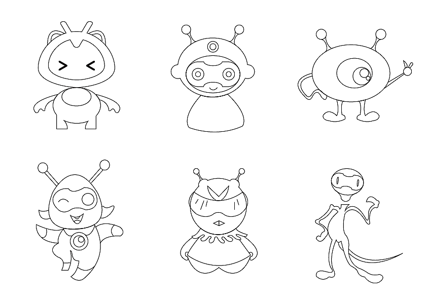 吉祥物手绘意向