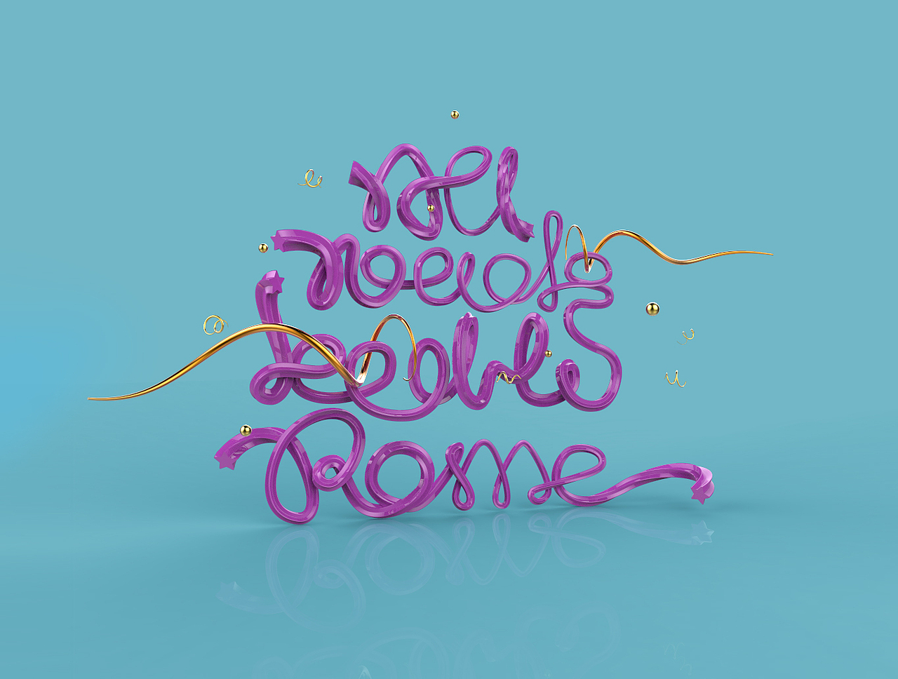 C4D 样条字（图ZNzExNDY2MjA=） - 其他三维 - 站酷设计师静静的静靜呀原创素材 - 站酷ZCOOL