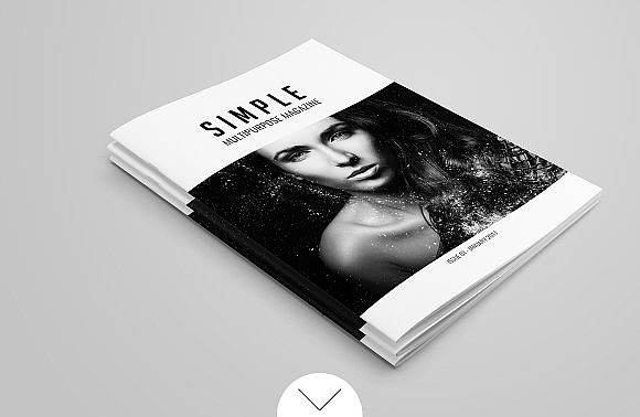 28页多功能简单杂志画册模板