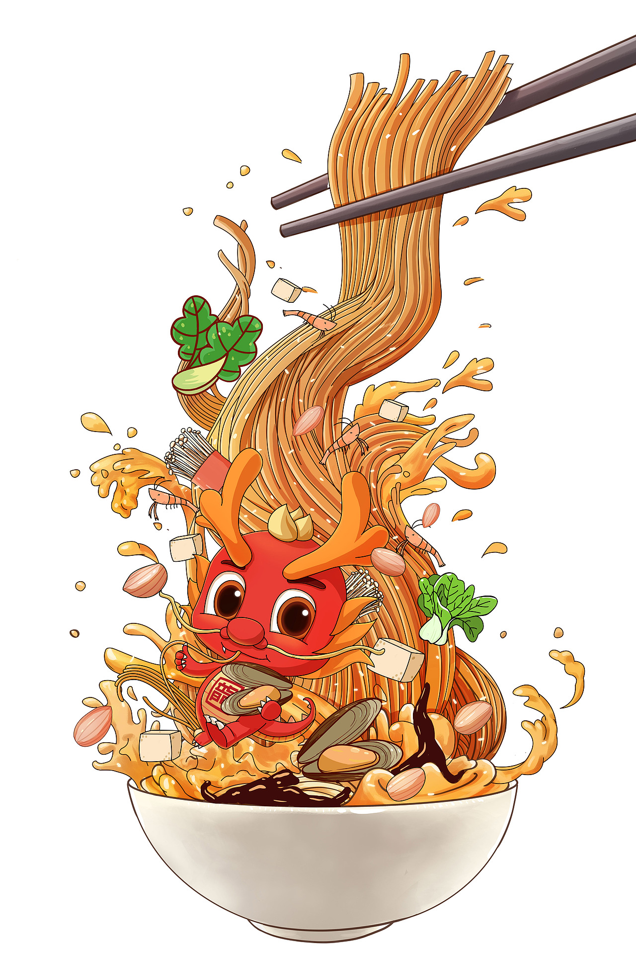 龙门花甲品牌ip小龙人 包装设计