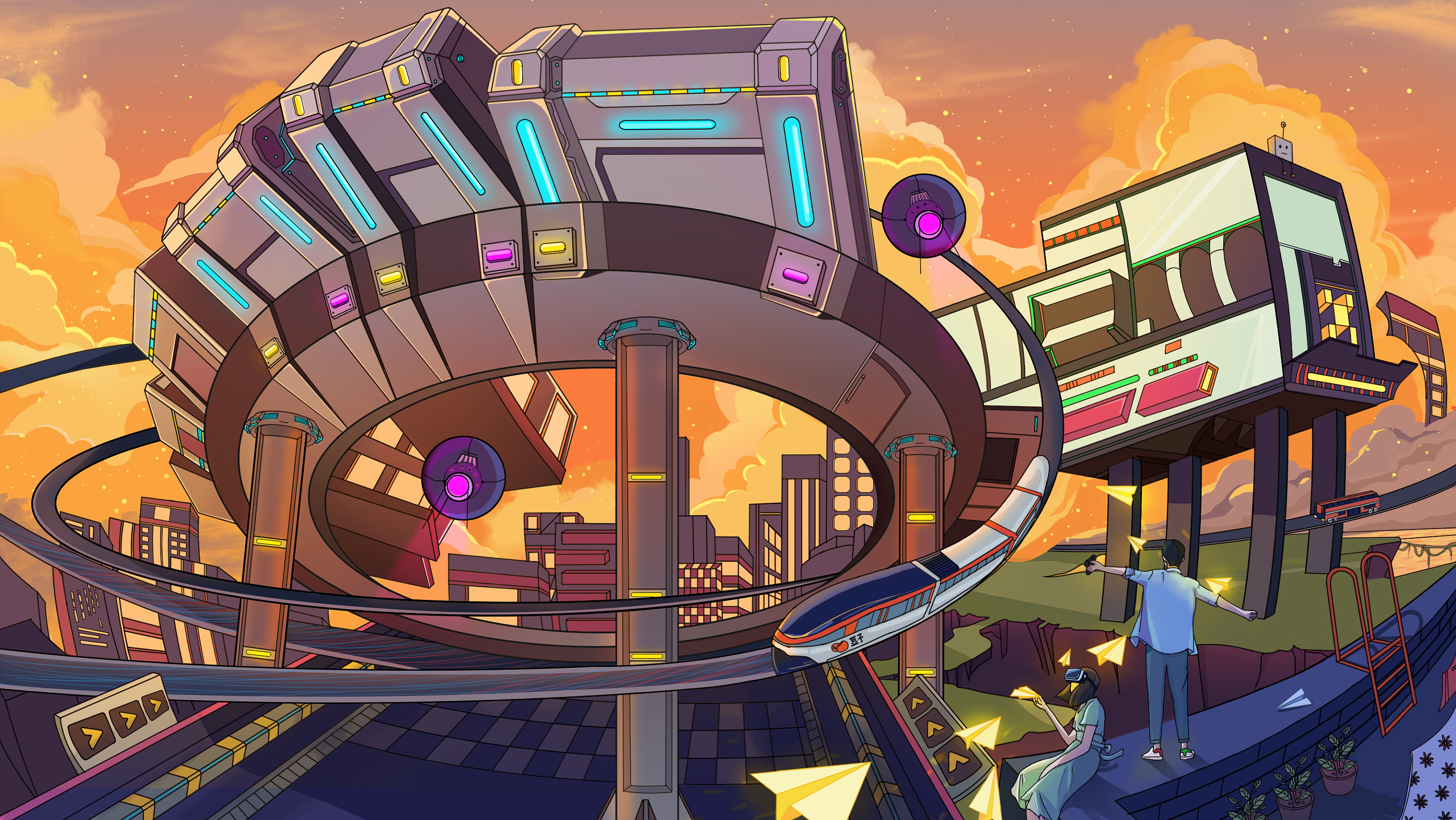 鱼眼透视下的未来世界