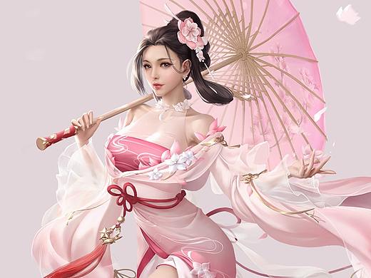 雪鹰领主打伞妹纸